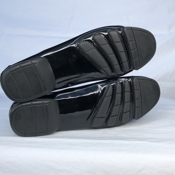 Salvatore Ferragamo Black Patent Leather Penny Loafer/Moccasin, Nero Calf - Picture 10 of 15